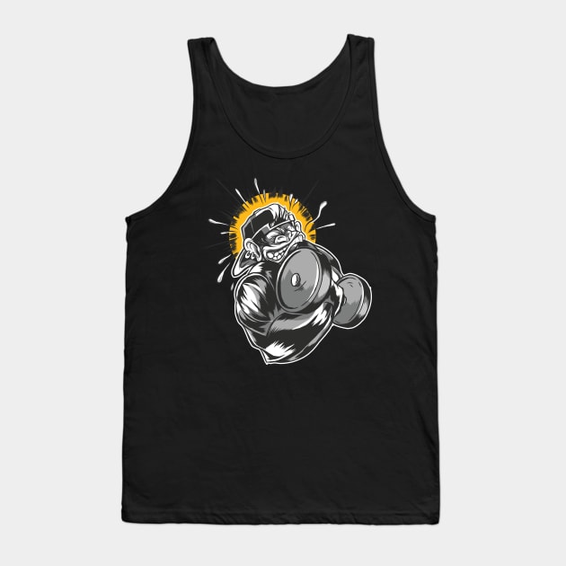 workout clothes sports gym gorilla Tank Top by Midoart